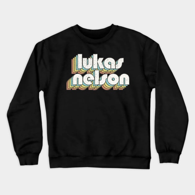 vintage color Lukas Nelson Crewneck Sweatshirt by Wizz Ventura